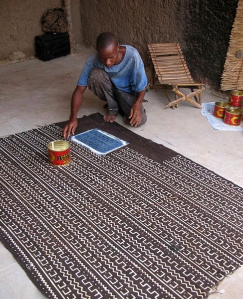 Ivory B. and Mudcloth, a traditional fabric from West Africa