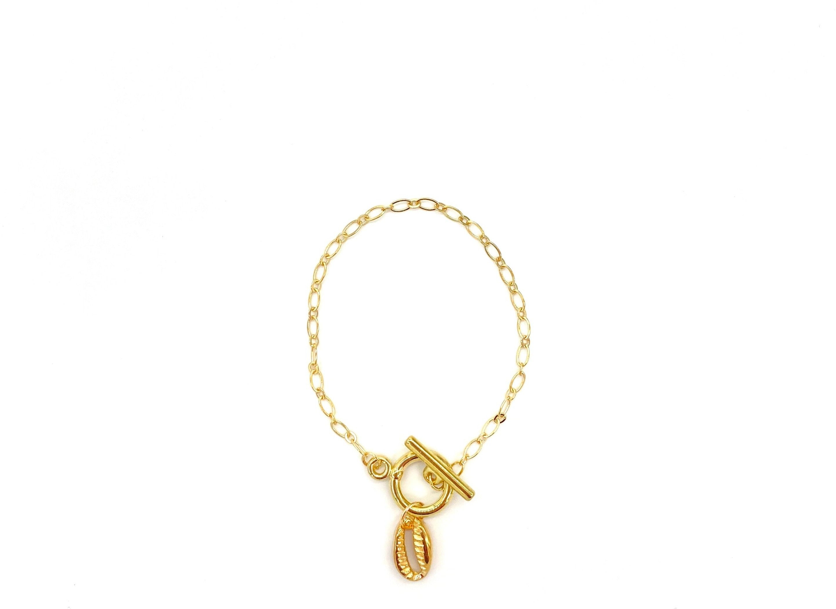 Ivory B: Golden Cowry Bracelet