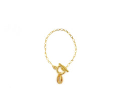 Ivory B: Golden Cowry Bracelet