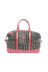 Ivory.B front: Bamako Bag Noir et Rouge red